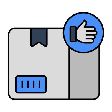 Müşteri geribildiriminin düz tasarım simgesi