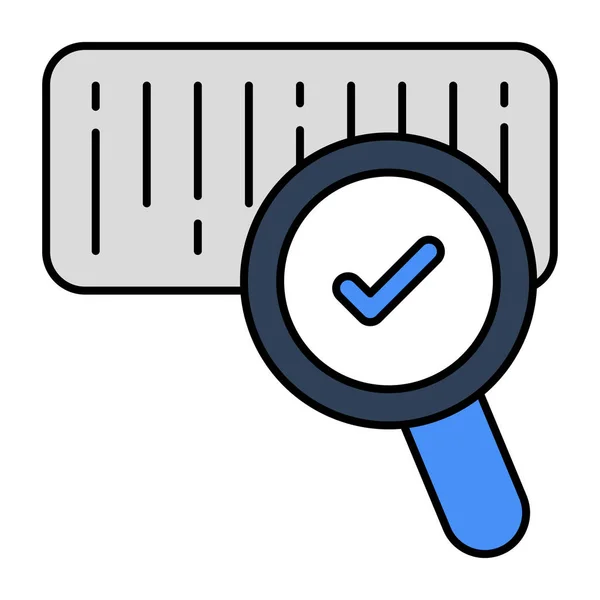 Icon Design Barcode Tracking — Stock Vector