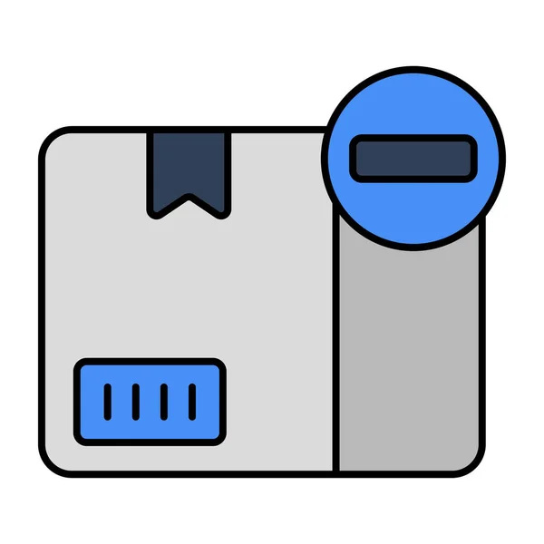 Editable Design Icon Remove Parcel — Stockový vektor