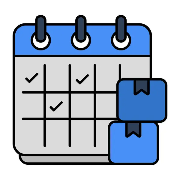 Perfect Design Icon Parcel Schedule — Wektor stockowy