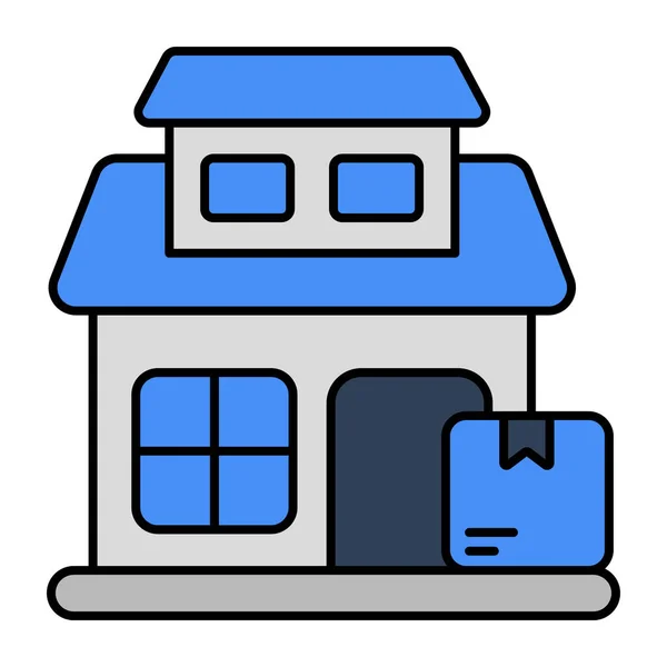 Концептуальный Дизайн Иконки Доставки Дом — стоковый вектор