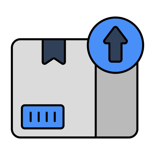 Ein Editierbares Design Symbol Für Das Hochladen Von Paketen — Stockvektor