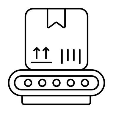 Taşıyıcı bant simgesi, düzenlenebilir vektör