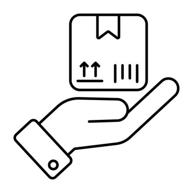 Premium download icon of parcel care