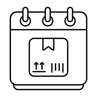 Perfect design icon of parcel schedule