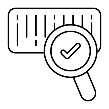 An icon design of barcode tracking