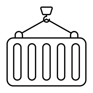 Konteynır kaldırma modern tasarım simgesi