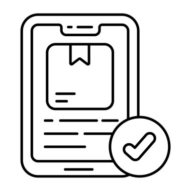 Mobil paketin mükemmel tasarım simgesi