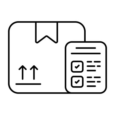 Lojistik listesinin mükemmel tasarım simgesi