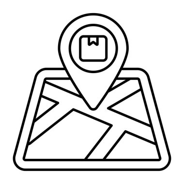 Modern design icon of parcel tracking 