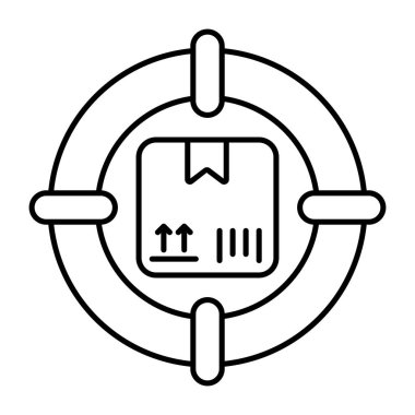 Modern design icon of parcel tracking 