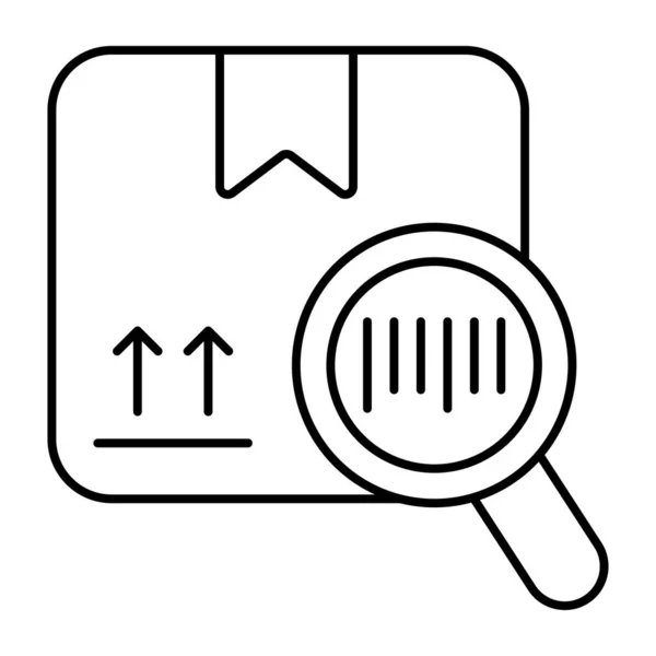 Icon Design Barcode Tracking — Vetor de Stock
