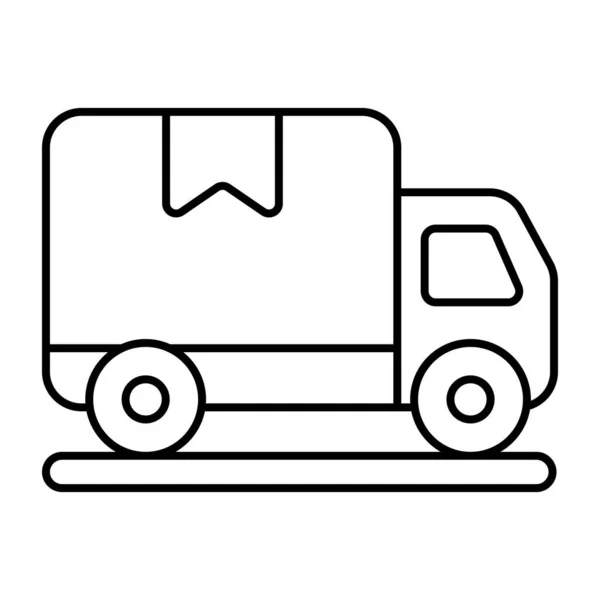 貨物バンの完璧なデザインアイコン — ストックベクタ