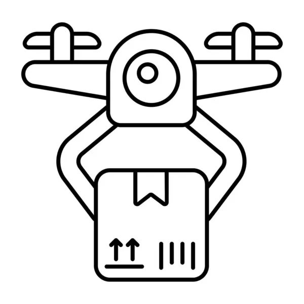 无人机交付的现代设计图标 — 图库矢量图片