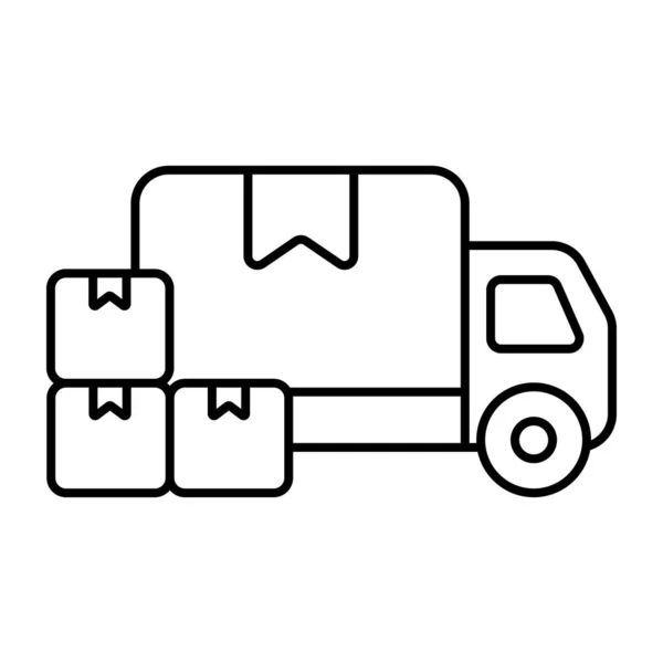 Perfect Ontwerp Icoon Van Vrachtwagen — Stockvector