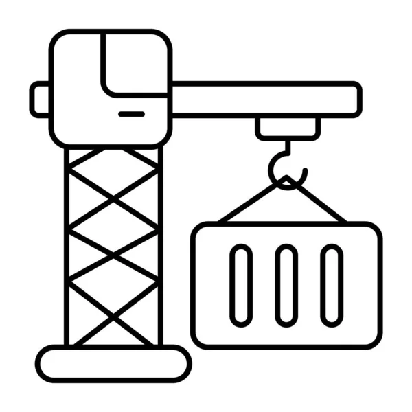Icono Diseño Moderno Elevación Contenedores — Vector de stock
