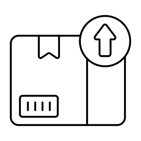 Ein Editierbares Design Symbol Für Das Hochladen Von Paketen — Stockvektor