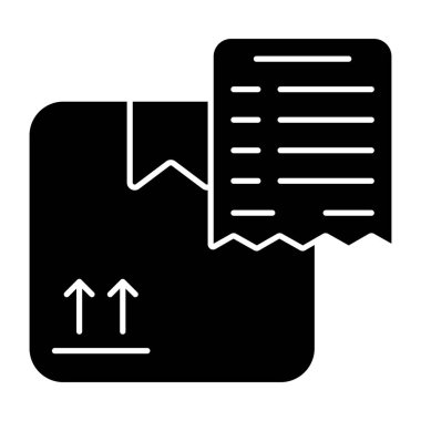 A unique design icon of invoice