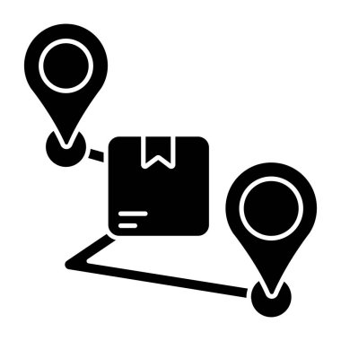 Modern design icon of parcel tracking 