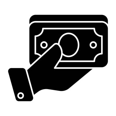 Para vermenin kavramsal tasarım simgesi 