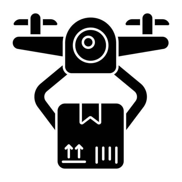 Drone Dağıtımının Modern Tasarım Simgesi — Stok Vektör