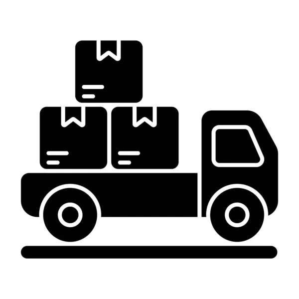 Icône Conception Parfaite Cargo Van — Image vectorielle