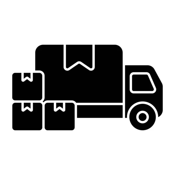 Perfekte Design Ikone Des Lastwagens — Stockvektor