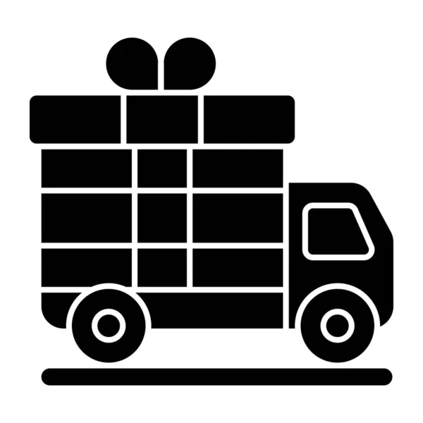 Perfect Design Icoon Van Gift Delivery — Stockvector