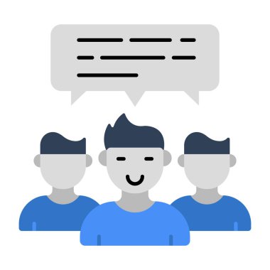 Takım sohbetinin son moda vektör tasarımı 