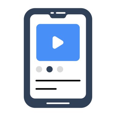 Mobil video için bir simge tasarımı 