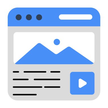 Web manzarasının eşsiz bir tasarım simgesi