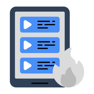 Mobil videoların bir simge tasarımı