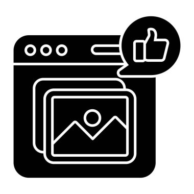 Web manzarasının eşsiz bir tasarım simgesi