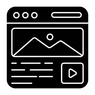 Web manzarasının eşsiz bir tasarım simgesi