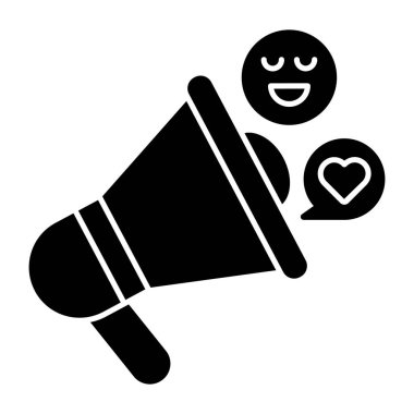 Sosyal medya pazarlamasının yaratıcı tasarım simgesi 