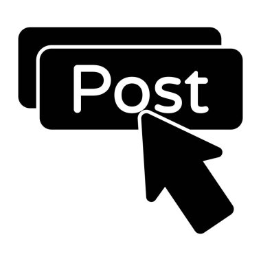Postanın yaratıcı tasarım simgesi 