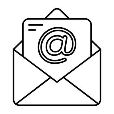 A unique design icon of email 