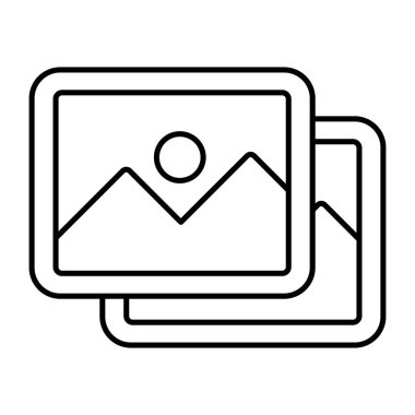 Fotoğraf simgesi, düzenlenebilir vektör 