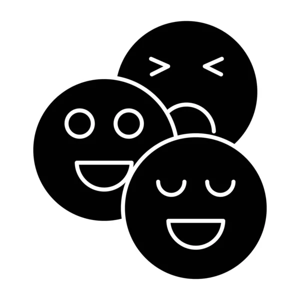 Eine Kreative Design Ikone Der Emojis — Stockvektor
