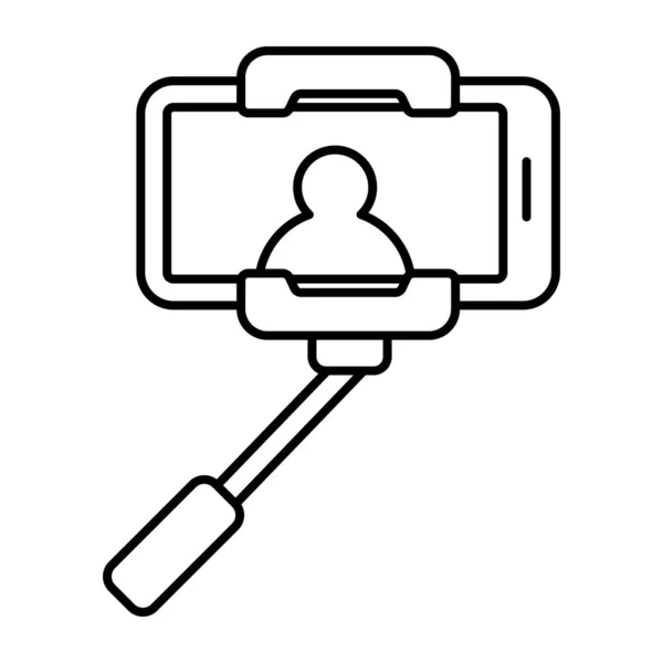 Unique Design Icon Taking Selfie — Stock Vector