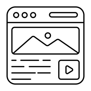 Web manzarasının eşsiz bir tasarım simgesi