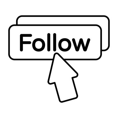 Bir takip tasarımı simgesi 