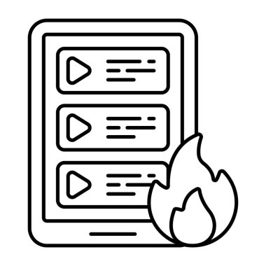 Mobil videoların bir simge tasarımı