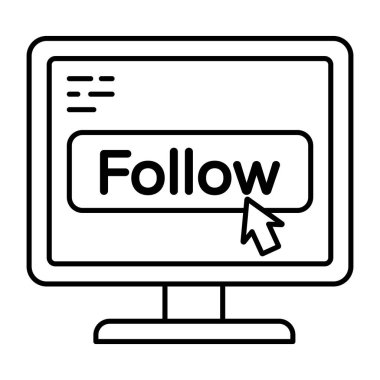 Bir takip tasarımı simgesi 