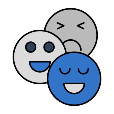 Emojilerin yaratıcı tasarım simgesi