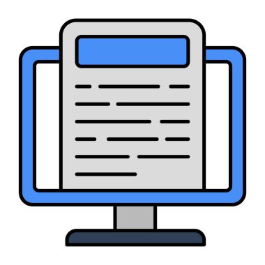 Çevrimiçi belgenin premimium indirme simgesi 