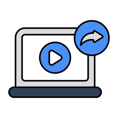 Gönderme videosunun simge tasarımı 