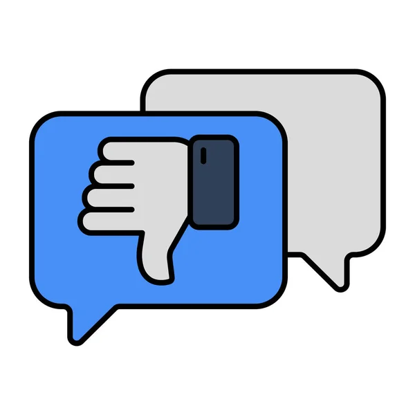 Negative Feedback Icon Editable Vector — Διανυσματικό Αρχείο