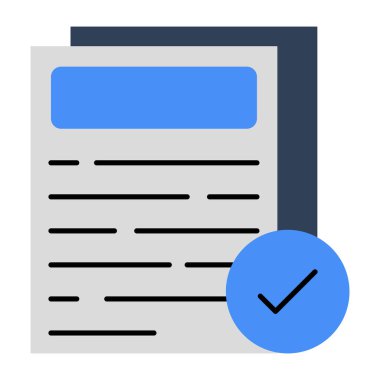 Premium download icon of verified file 