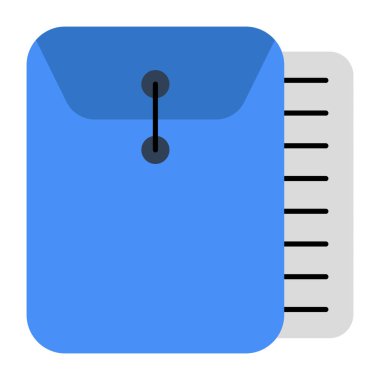 Belge zarfının eşsiz bir tasarım simgesi 